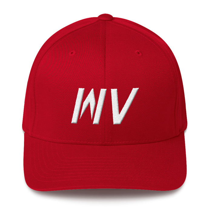 West Virginia - Structured Twill Cap - White Embroidery - WV - Many Hat Color Options Available