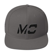 Missouri - Flat Brim Hat - Black Embroidery - MO - Many Hat Color Options Available