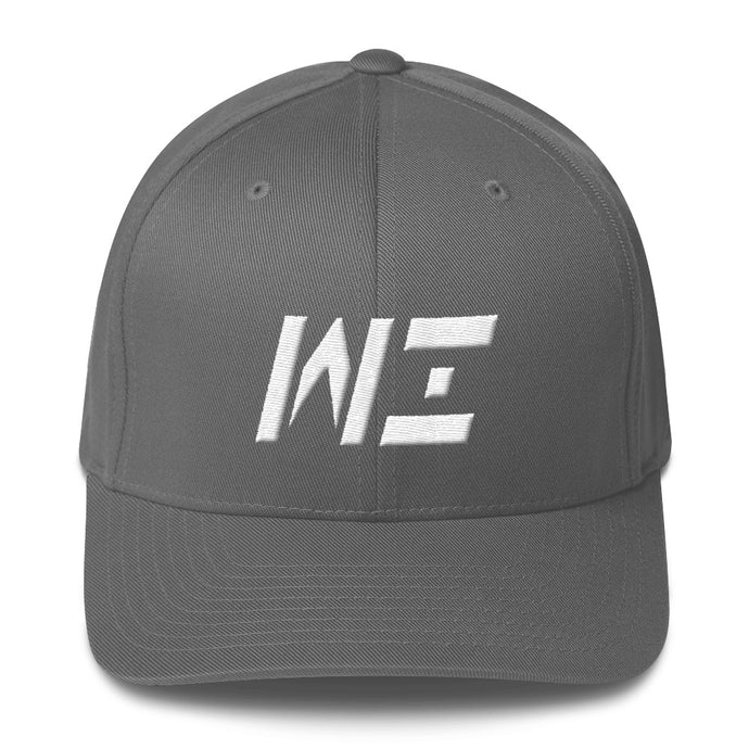 Wisconsin - Structured Twill Cap - White Embroidery - WI - Many Hat Color Options Available