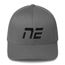 Nebraska - Structured Twill Cap - Black Embroidery - NE - Many Hat Color Options Available