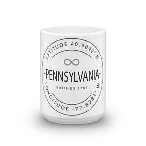 Pennsylvania - Mug - Latitude & Longitude