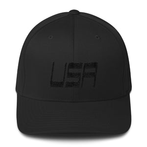 USA Designs - Embroidered Structured Twill Cap - USA