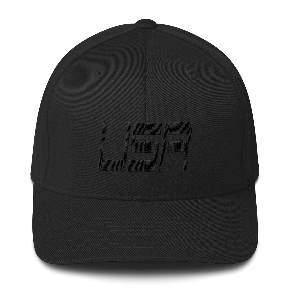 USA Designs - Embroidered Structured Twill Cap - USA