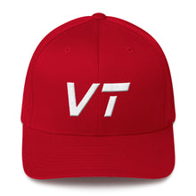 Vermont - Structured Twill Cap - White Embroidery - VT - Many Hat Color Options Available