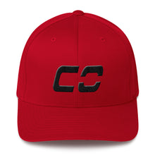 Colorado - Structured Twill Cap - Black Embroidery - CO - Many Hat Color Options Available