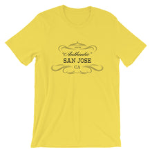 California - San Jose CA - Short-Sleeve Unisex T-Shirt - "Authentic"