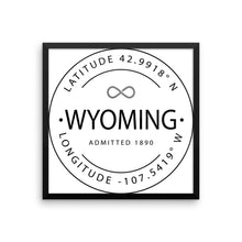 Wyoming - Framed Print - Latitude & Longitude
