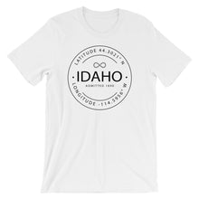 Idaho - Short-Sleeve Unisex T-Shirt - Latitude & Longitude