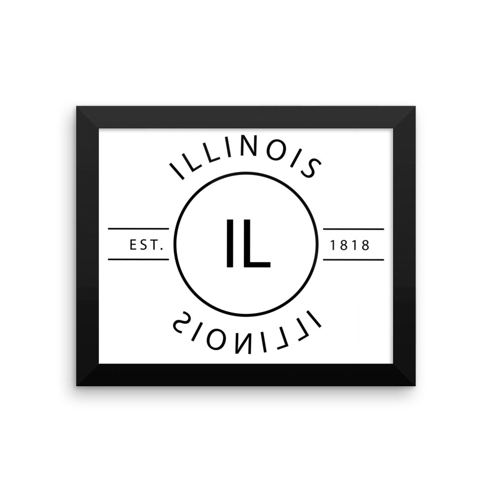Illinois - Framed Print - Reflections