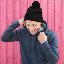 Margo's Collection - #itcanwait - Black Embroidery - Pom-Pom Beanie - Different hat colors available