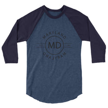 Maryland - 3/4 Sleeve Raglan Shirt - Reflections