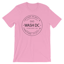 Washington DC - Short-Sleeve Unisex T-Shirt - Latitude & Longitude