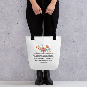 Margo's Collection - Matthew 6:30 - Tote bag