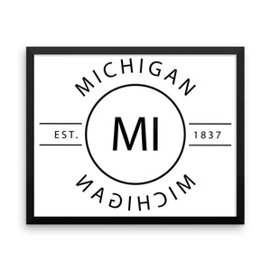 Michigan - Framed Print - Reflections