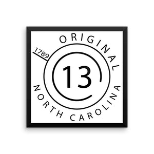 North Carolina - Framed Print - Original 13