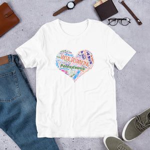 Pennsylvania - Social Distancing - Short-Sleeve Unisex T-Shirt
