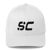 South Carolina - Structured Twill Cap - Black Embroidery - SC - Many Hat Color Options Available
