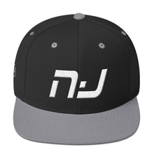 New Jersey - Flat Brim Hat - White Embroidery - NJ - Many Hat Color Options Available