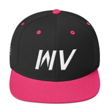 West Virginia - Flat Brim Hat - White Embroidery - WV - Many Hat Color Options Available