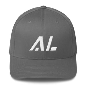 Alabama - Structured Twill Cap - White Embroidery - AL - Many Hat Color Options Available