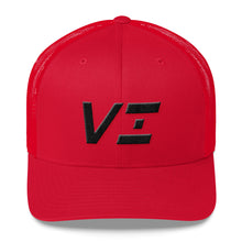 Virgin Islands - Mesh Back Trucker Cap - Black Embroidery - VI - Many Hat Color Options Available