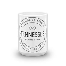 Tennessee - Mug - Latitude & Longitude