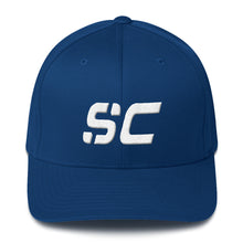 South Carolina - Structured Twill Cap - White Embroidery - SC - Many Hat Color Options Available