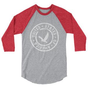 USA Designs - 3/4 Sleeve Raglan Shirt - Eagle