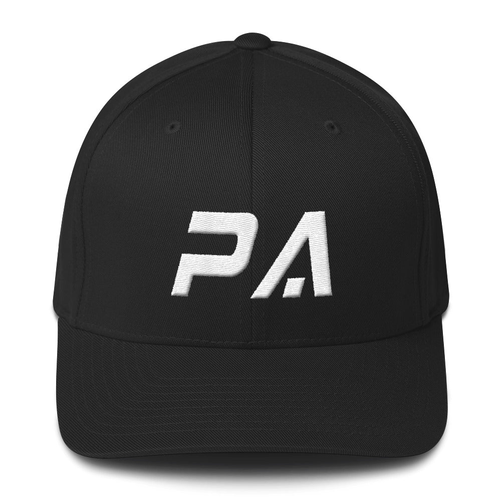 Pennsylvania - Structured Twill Cap - White Embroidery - PA - Many Hat Color Options Available