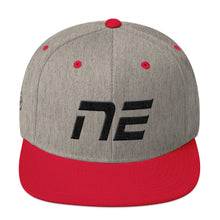 Nebraska - Flat Brim Hat - Black Embroidery - NE - Many Hat Color Options Available