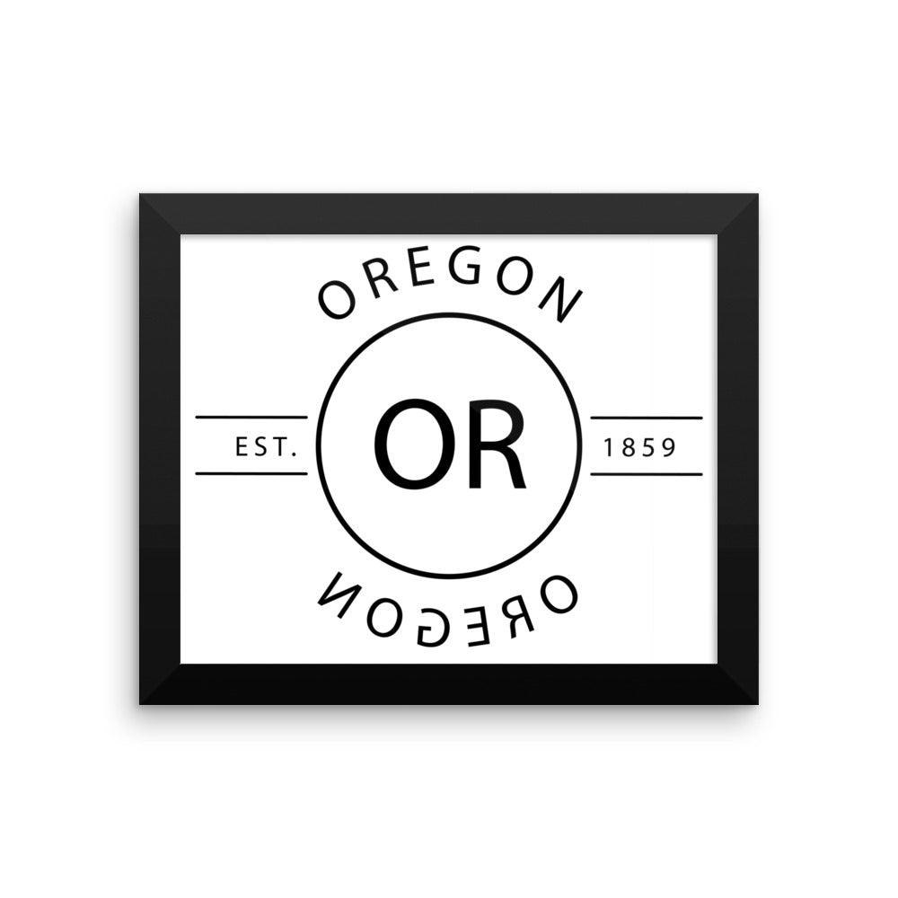 Oregon - Framed Print - Reflections