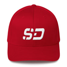 South Dakota - Structured Twill Cap - White Embroidery - SD - Many Hat Color Options Available