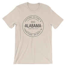 Alabama - Short-Sleeve Unisex T-Shirt - Latitude & Longitude
