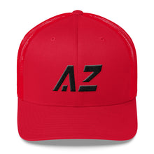Arizona - Mesh Back Trucker Cap - Black Embroidery - AZ - Many Hat Color Options Available