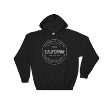 California - Hooded Sweatshirt - Latitude & Longitude