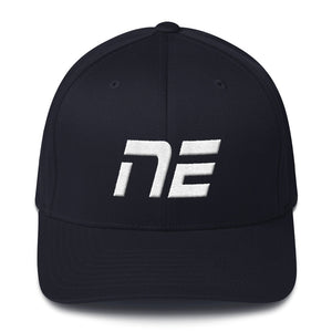 Nebraska - Structured Twill Cap - White Embroidery - NE - Many Hat Color Options Available