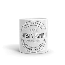 West Virginia - Mug - Latitude & Longitude