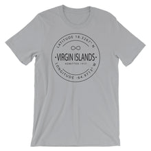 Virgin Islands - Short-Sleeve Unisex T-Shirt - Latitude & Longitude