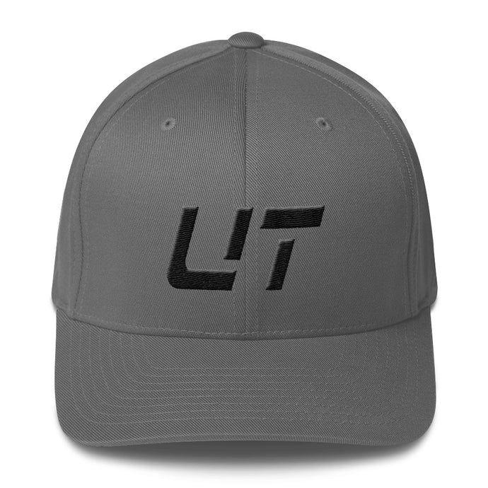 Utah - Structured Twill Cap - Black Embroidery - UT - Many Hat Color Options Available