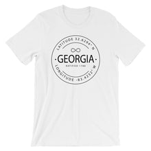 Georgia - Short-Sleeve Unisex T-Shirt - Latitude & Longitude