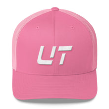 Utah - Mesh Back Trucker Cap - White Embroidery - UT - Many Hat Color Options Available
