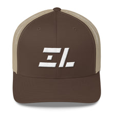 Illinois - Mesh Back Trucker Cap - White Embroidery - IL - Many Hat Color Options Available