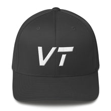 Vermont - Structured Twill Cap - White Embroidery - VT - Many Hat Color Options Available