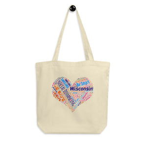 Wisconsin - Social Distancing Tote Bag - Eco Friendly