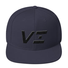 Virgin Islands - Flat Brim Hat - Black Embroidery - VI - Many Hat Color Options Available