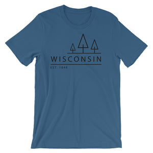 Wisconsin - Short-Sleeve Unisex T-Shirt - Established