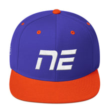 Nebraska - Flat Brim Hat - White Embroidery - NE - Many Hat Color Options Available