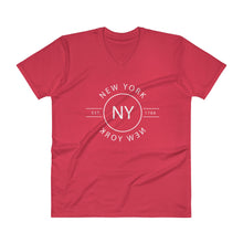 New York - V-Neck T-Shirt - Reflections