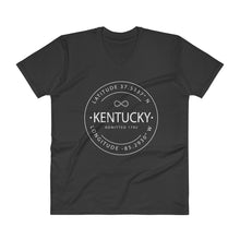 Kentucky - V-Neck T-Shirt - Latitude & Longitude