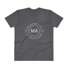 Massachusetts - V-Neck T-Shirt - Reflections